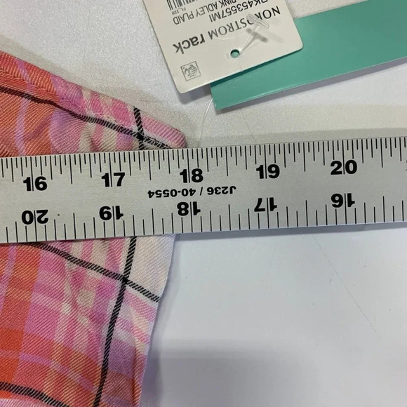 Abound Nordstrom Women's Plaid Spaghetti Strap Lightweight Mini Dress Size L NWT - Picture 12 of 13